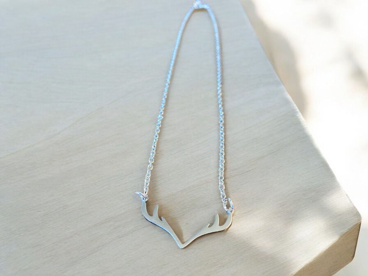 Antler Necklace (silver)