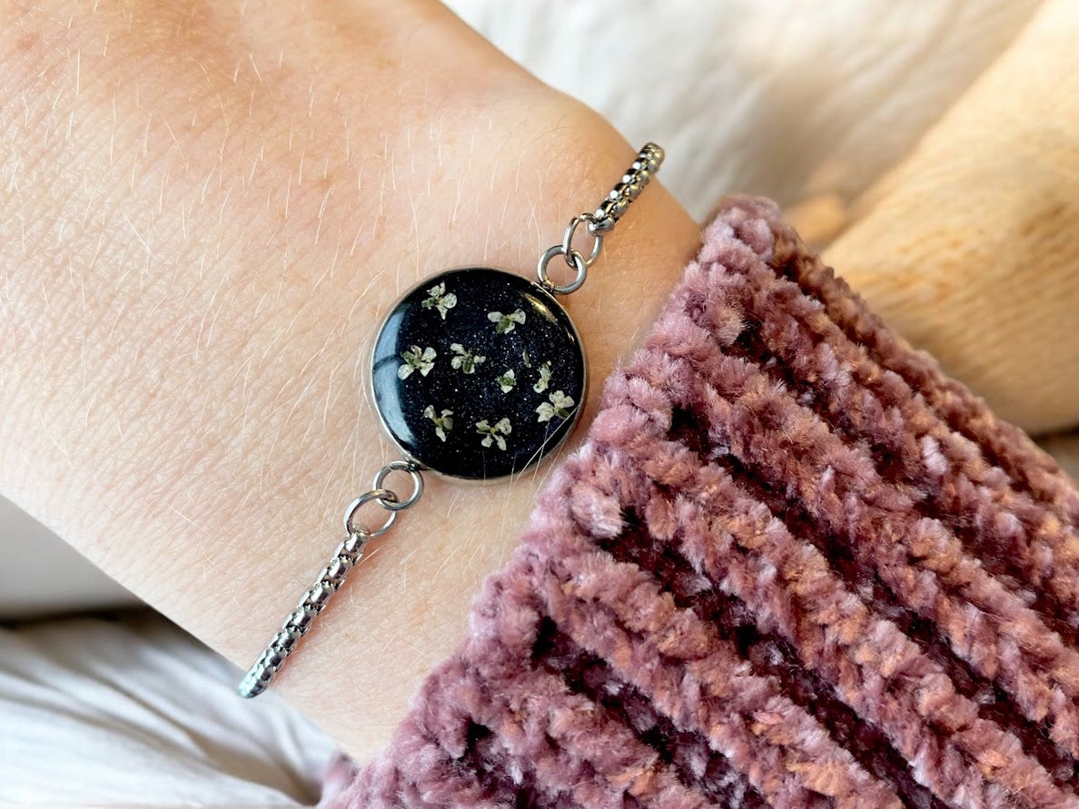Resin Flower Bracelets