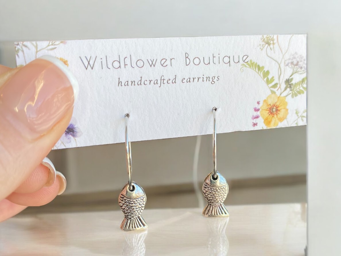 Fishing Girl Earrings