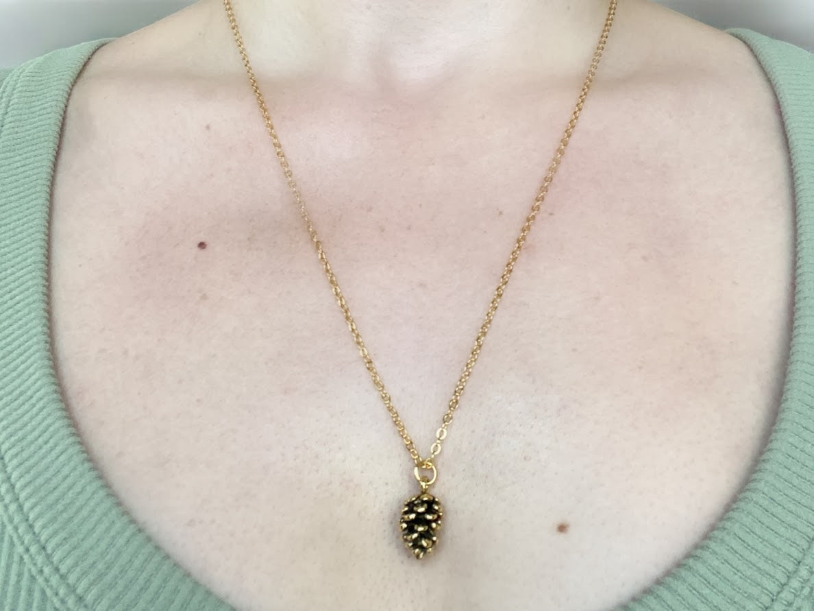 Whispering Pine Necklace (gold)