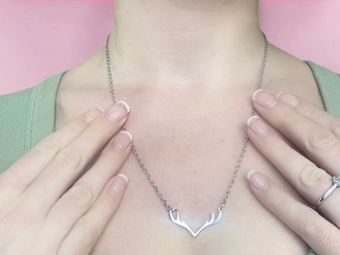 Antler Necklace (silver)