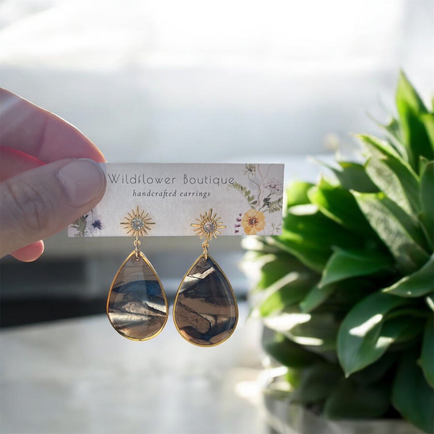 Sunburst Tortoise Earrings