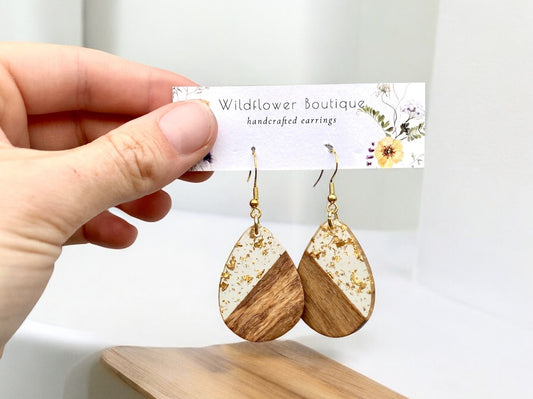 Golden Oak Earrings