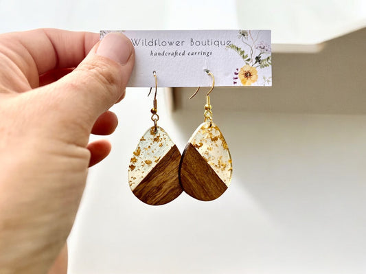 Golden Oak Earrings