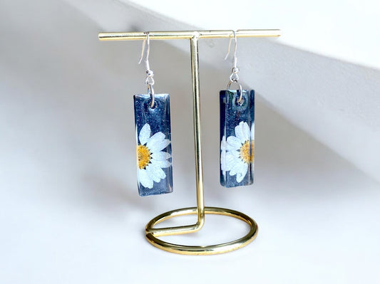 Dark Daisy Earrings