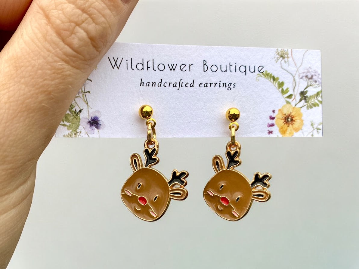 Rudolph Earrings