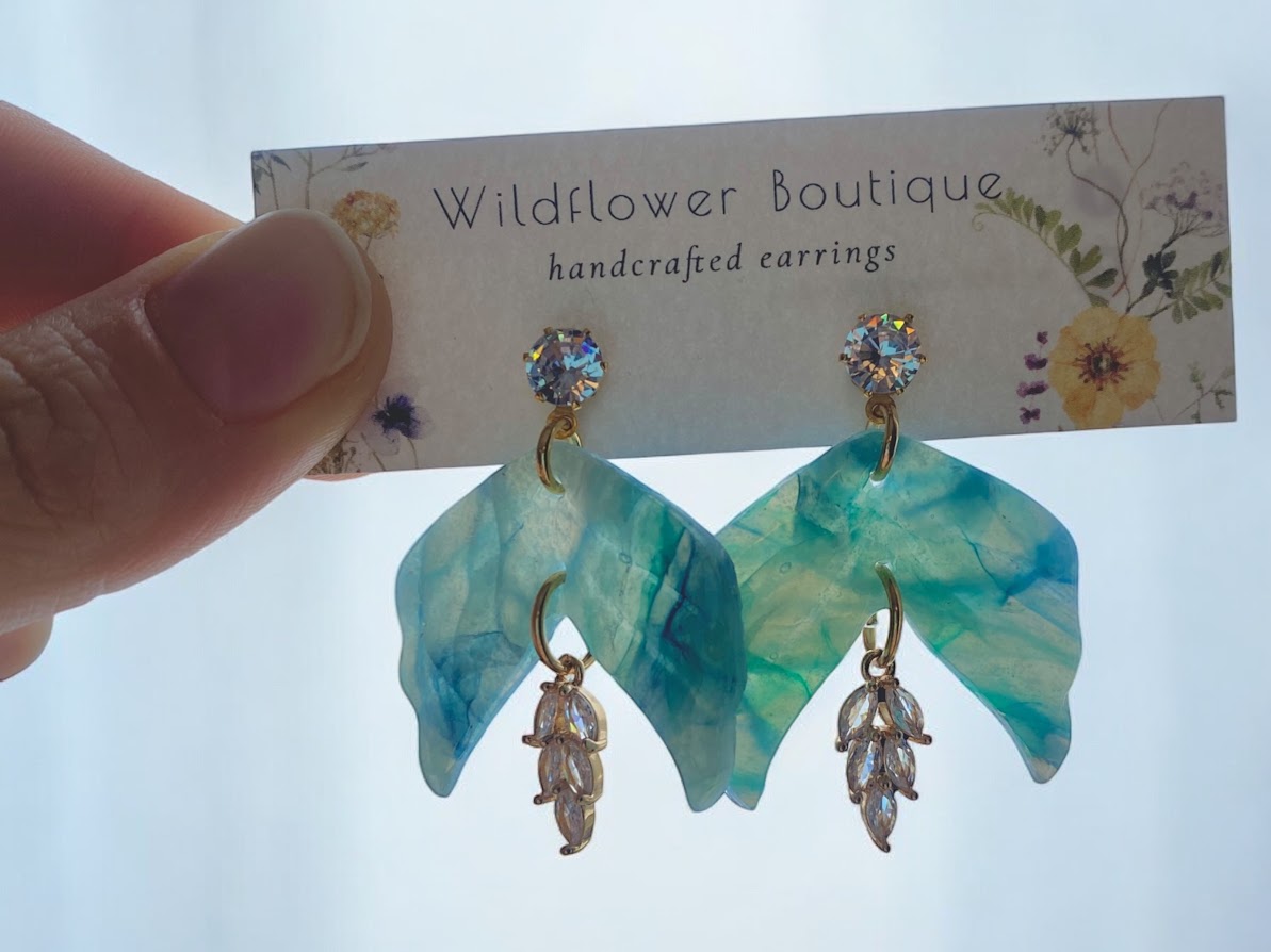 Crystal Crown Earrings