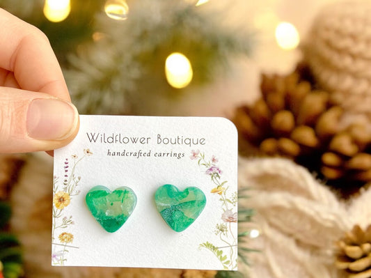 Lucky Heart Studs