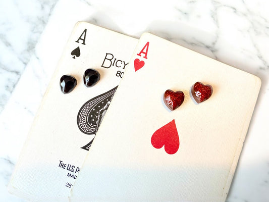 Ace & Spade Stud Earrings