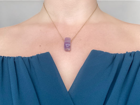 Amethyst Crystal Necklace