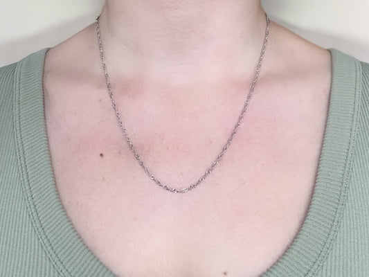 Twisted Silver Necklace