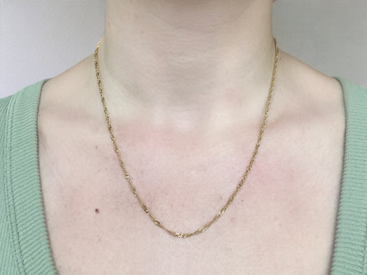 Twisted Gold Necklace