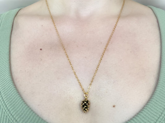 Whispering Pine Necklace (gold)