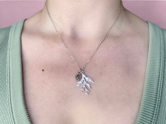 Silver Forest Pendant Necklace