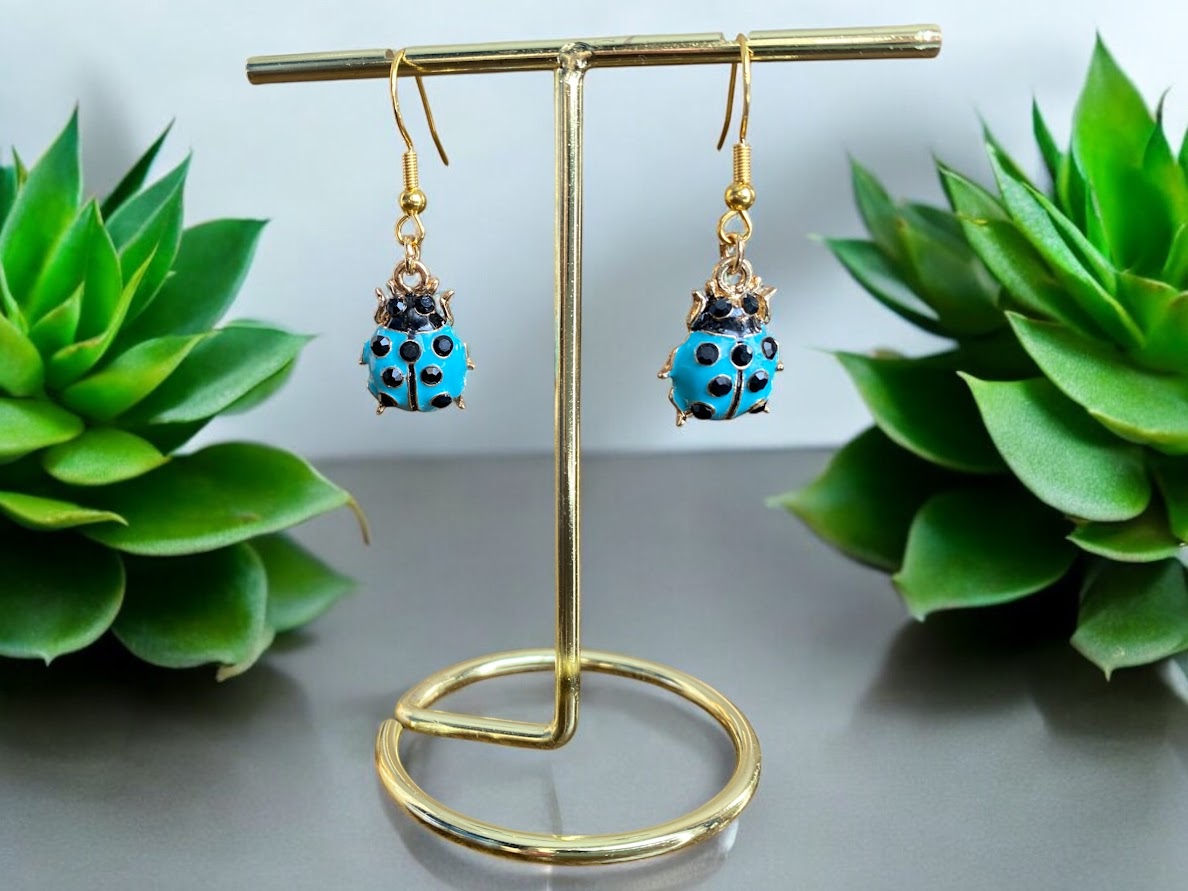Charming Lady Bug Earrings