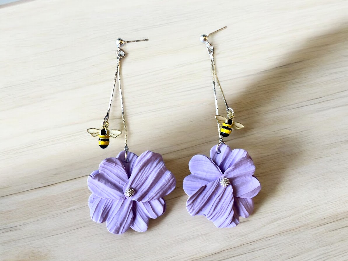 Honey Kissed Periwinkle Earrings