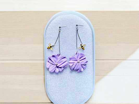 Honey Kissed Periwinkle Earrings